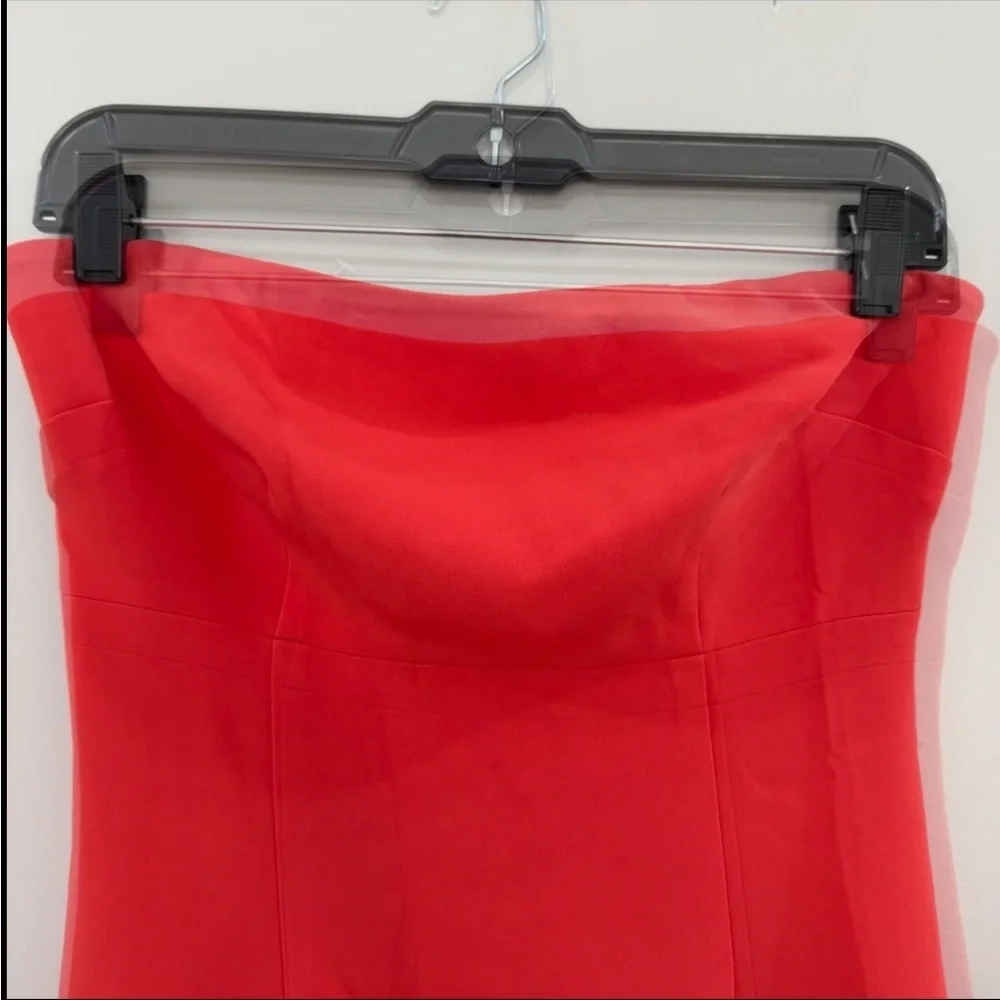 Cinq a Sept Dress Luna Strapless Mermaid Gown Maxi in Venetian Red